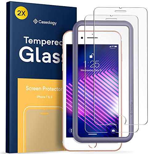 Caseology Tempered Glass for Apple iPhone 8 Screen Protector (2017) / for iPhone 7 Screen Protector (2017) - 2 Pack