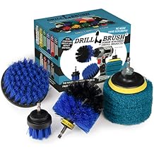 3 Uniquely Shaped Blue Medium Stiffness Brushes and 3 Blue Pads - Boat Cleaning Kit - Marine Vessels - Kayak Scrubber - Pool Cleaner Set - Hull Cleaning - All Purpose Scrubbing Brushes
