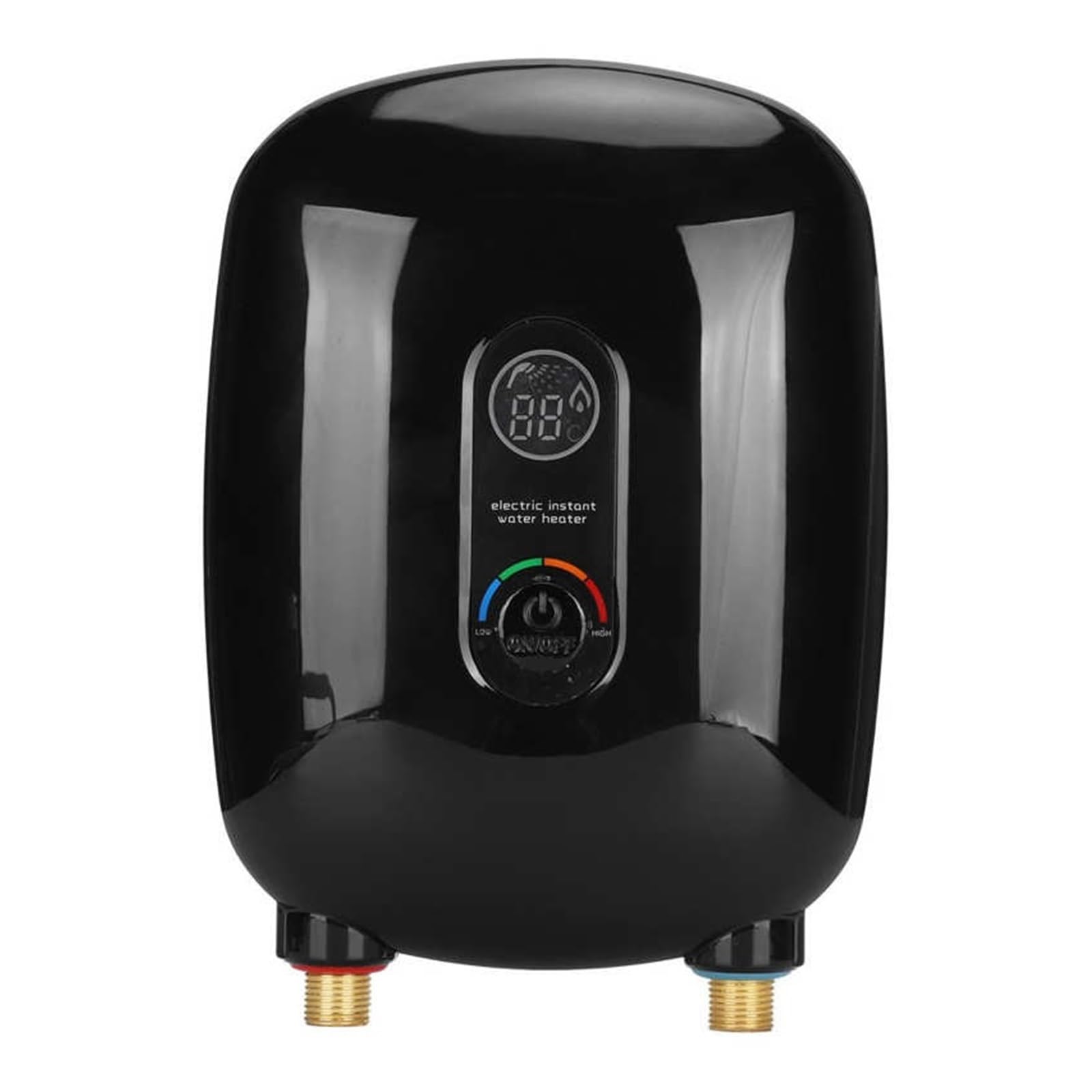 6500W Instantaneous Electric Water Heater Digital Temperature Control Instant Tankless Water Heater Shower Flow Water Heated Compact and Durable