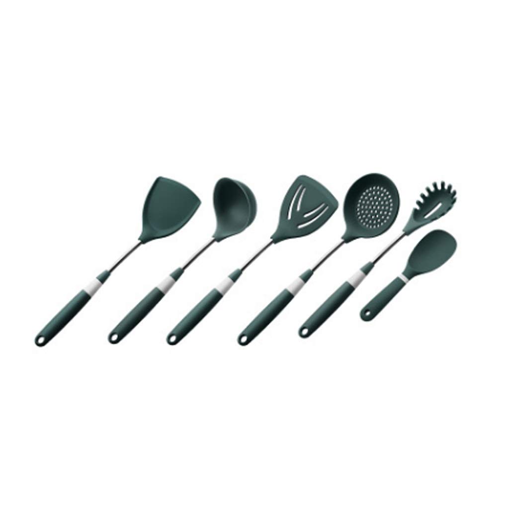 Silikon-Spatel, Pfannenwender, Küchenutensilien, Spatel-Set, Küche, antihaftbeschichtet, Kochlöffel, Suppenlöffel, Kochen bei hohen Temperaturen