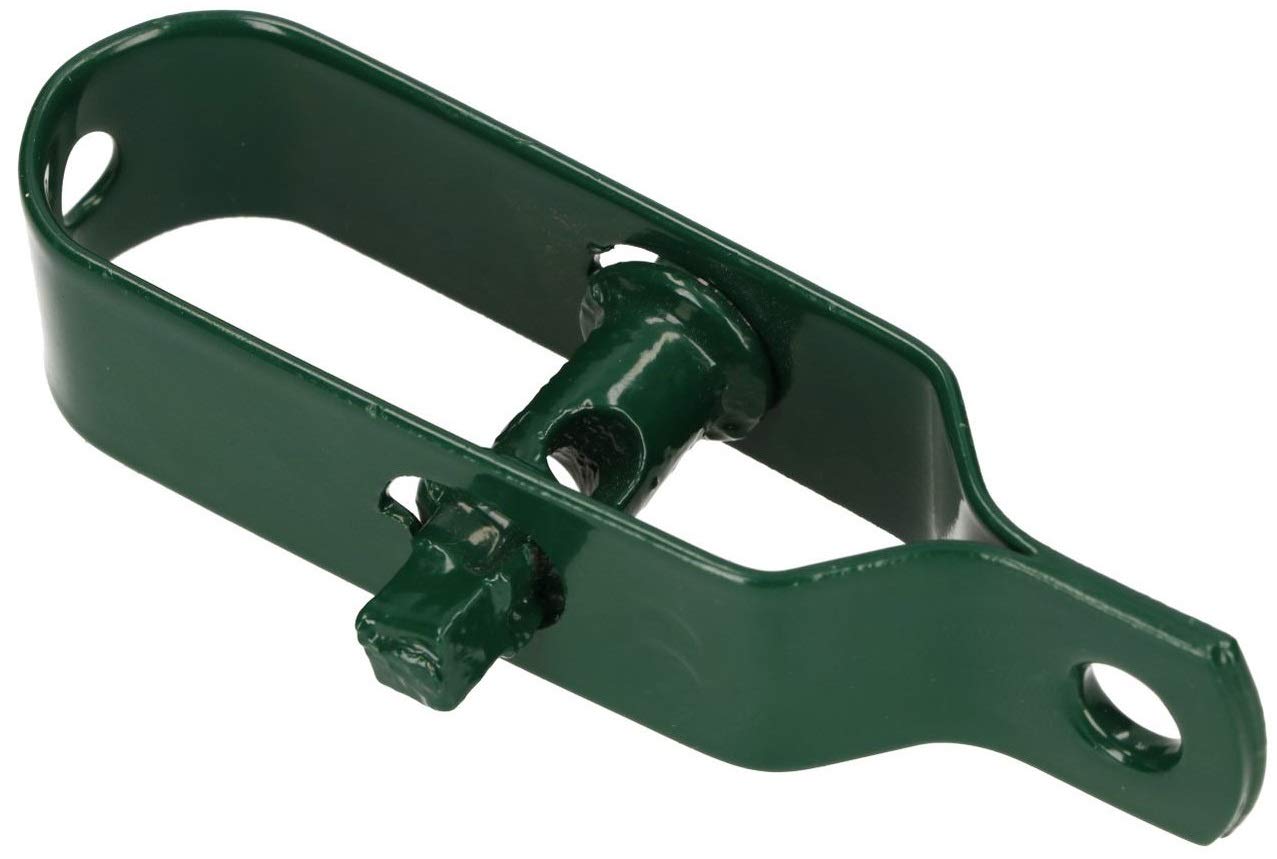 KOTARBAU® Tensor de Alambre para Mallas, 100 mm, Galvanizado, Resistente a la corrosión, Verde, Tensor para Vallas, Accesorio para tensar alambres para Sujetar a la Malla de jardín, 100 Unidades