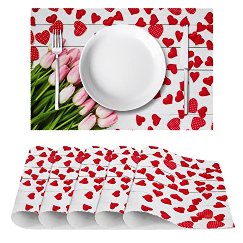 Sets de table design tulipes résistants à la chaleur x6 - 3