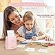JADENS Aufkleber Drucker JD21 Fotodrucker mit 5 Rolle Thermopapier für Smartphone, Bluetooth Etikettendrucker für DIY Erstellung, Studiennotizen, Bilder(Rosa)
