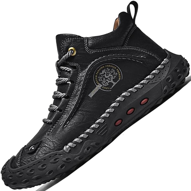 LZDZN Mens Boots For Men Chelsea Shoes Leather High Top Casual Men's Size Man Shoe Fashion Sneakers