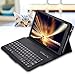 Price comparison product image REAL-EAGLE Galaxy Tab A 10.1 2019 Keyboard Case SM-T510/T515, PU Leather Case with Detachable Wireless Bluetooth Keyboard for Samsung Galaxy Tab A 10.1'' 2019 (Galaxy Tab A 10.1 2019, Black)