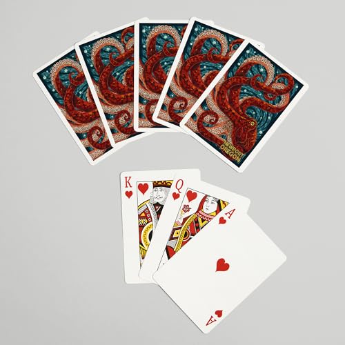 Naipes de Poker Newport Oregon Octopus Mosaic 52 cartas miniatura 7