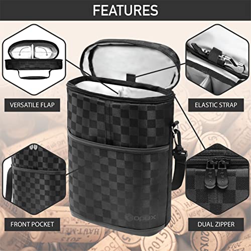 Opux UNKNOWN 2 Bottle Wine Carrier Tote thumb #3