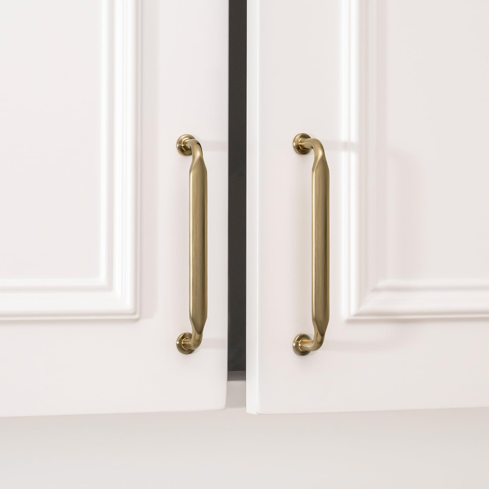 Goldenwarm 10 Pack 5 Inch Champagne Bronze Cabinet Pulls Kitchen Cabinet Handles Solid Zinc Alloy Pulls for Cupboard, Bathroom, Drawer & Dresser