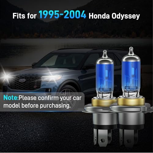 Image of XFLHEHD Fits for 1995-2004 Honda Odyssey Halogen Headlight Bulbs Combo, Ultra Bright 5000K White High Low Beam Headlight Bulbs, Plug and Play, 2 Pack