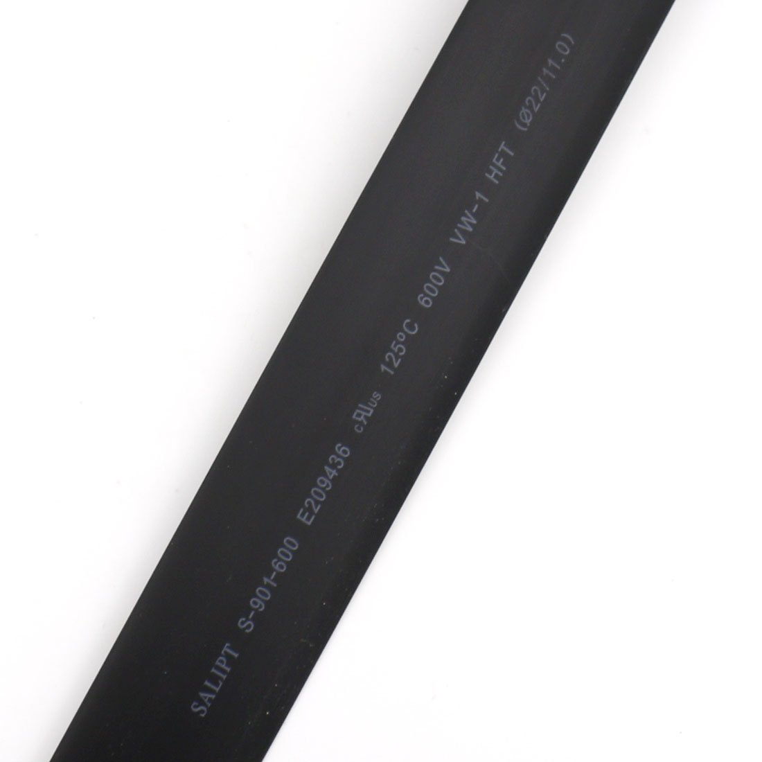 BaomainHeat Shrink Tube Shrinkage Ratio 2:1 22mm Dia 125℃ 600V UL&CUL 4 Meter Black
