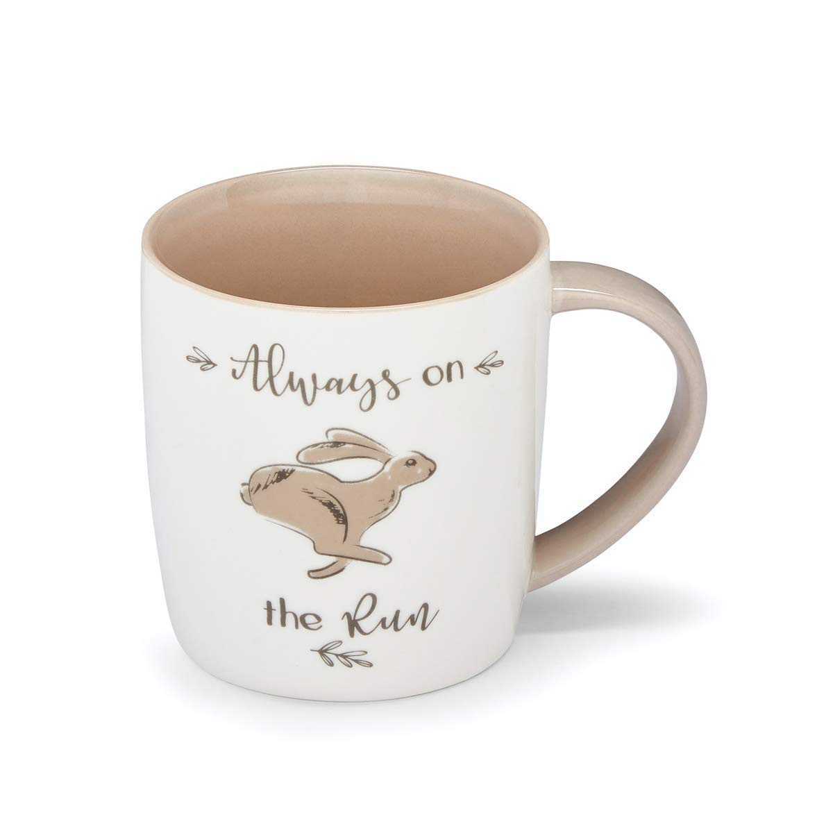Cooksmart Hare Ceramic Barrel Mug for Tea & Coffee