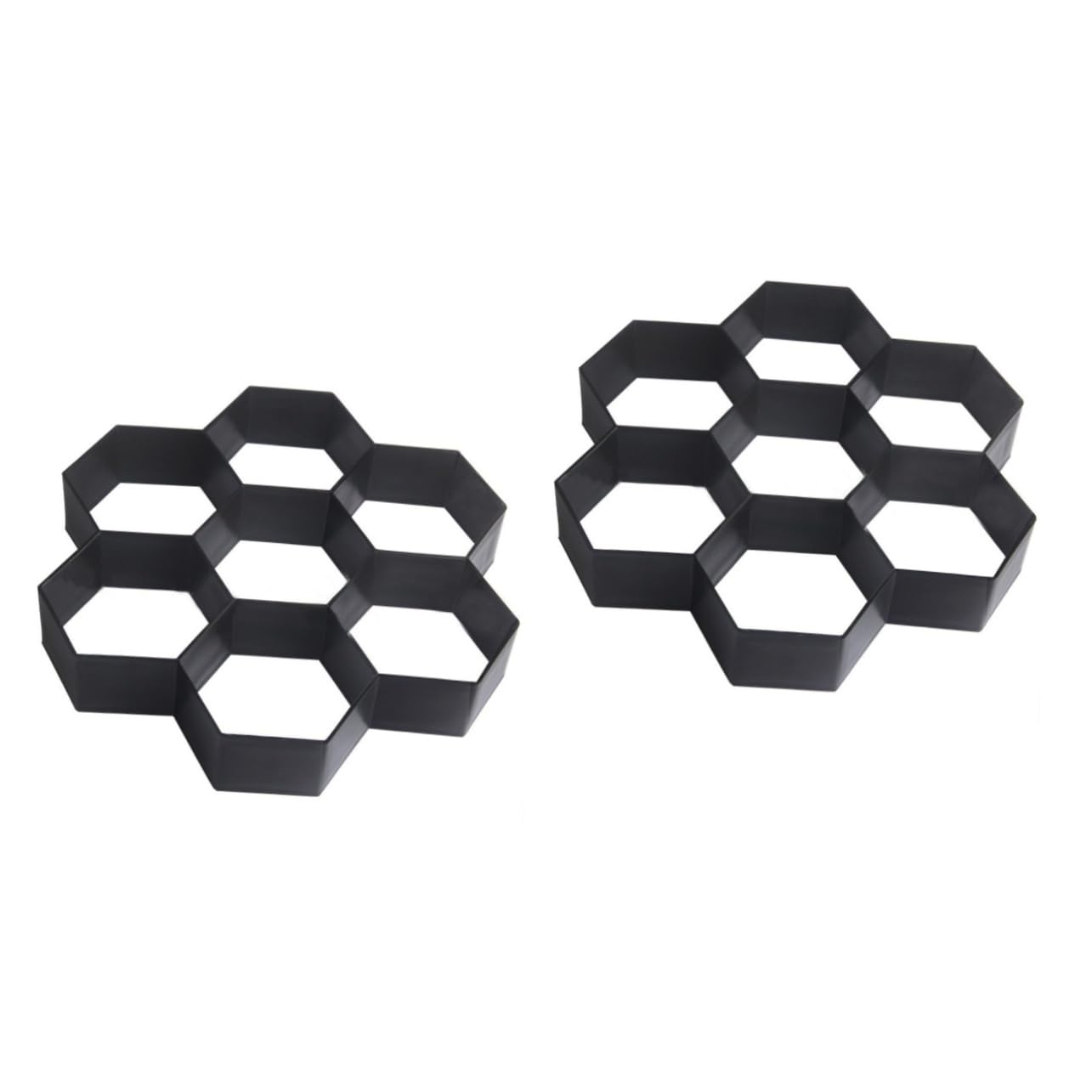 BESPORTBLE 2pcs Path Maker Mold Garden Molding Pathmate Stone Moldings Floor Molding Walk Maker Molds Pathway Mold Walk Maker Forms Paver Brick Concrete Path Form Hexagon Walker
