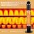 Freestanding Outdoot Electric Heater, Infrared Patio Heater for Outdoor/Indoor Use, 1500W garage heater electric, REMOTE CONTROL, BLACK
