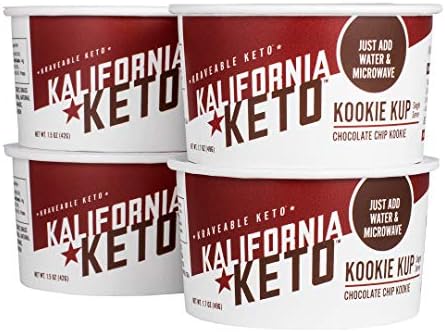 Kalifornia Keto - Keto Cookie Cups - 1.7oz Chocolate Chip Cookie Cup (Pack of 4)