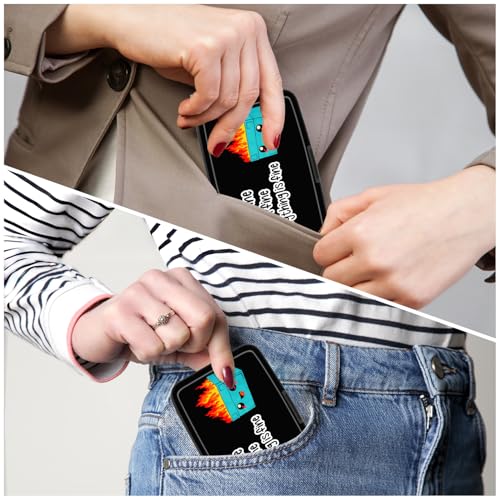 Image of Card Holder Credit Cards Holder for Women RFID wallet women Business Card Holder Wallet Mini Aluminum Card Wallet RFID Blocking Slim Metal Hard Card for Women, Art Dumpster