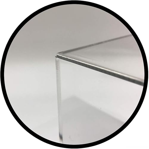 Miniatura 5 de Cubo de exhibición de acrílico (5 "x 5" x 5" - 0.118 in) Exhibición de joyeríacomercializacióncajaalmacenamiento Paquete de 4 super Saver