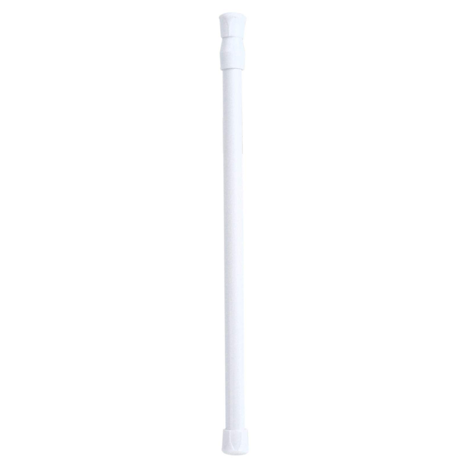 Joyzan White Shower Curtain Poles, Door Pole Tension Rod Extendable Expandable No Drilling Suspension Spring Adjustable Rail Rods Curtains Drill Poles Telescopic Tier Window Net Voile Bathroom Stall Closet