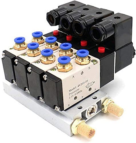 Electrovanne pneumatique quadruple AC110V avec silencieux pour automatisme