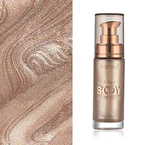 Lezero Body Shimmer Oil, Waterproof Long Lasting Moisturizing Bronze Body Luminizer Glow For Face & Body thumb #2