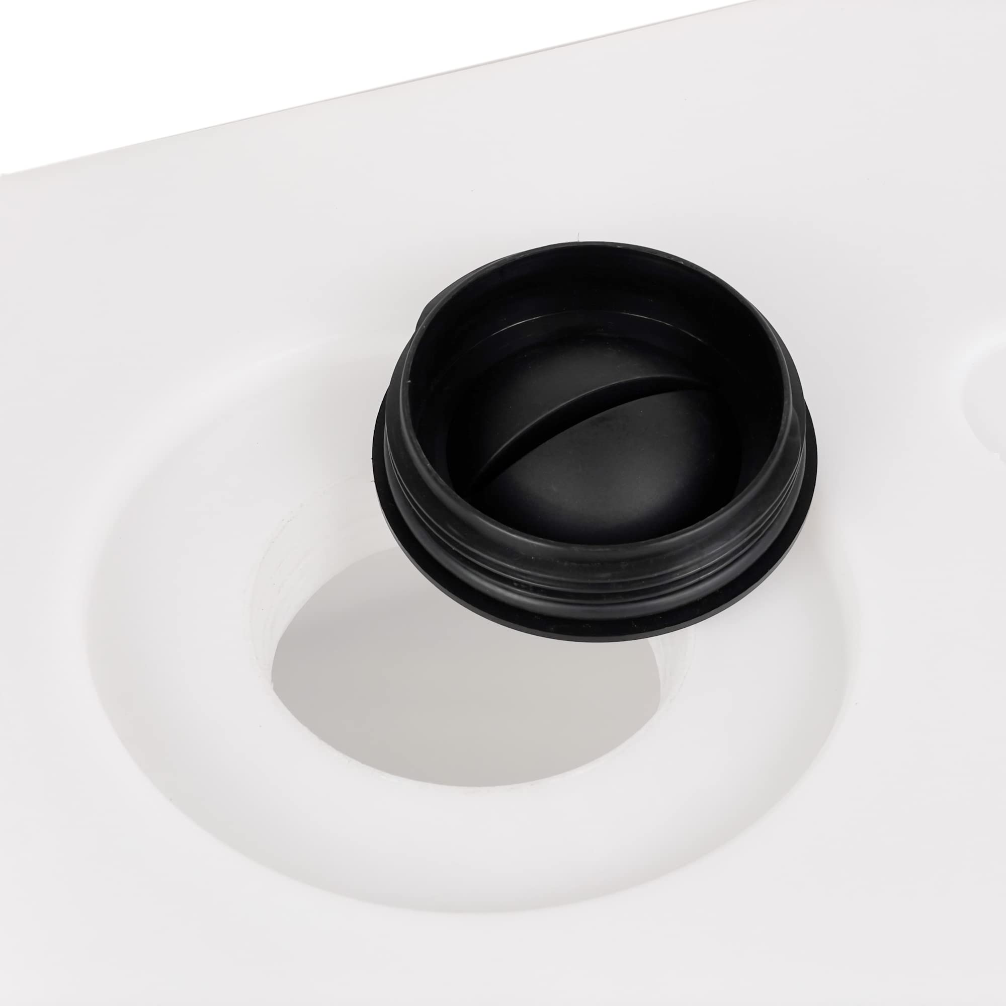 GATE14® Serbatoio Acqua per Camper e Barca Rigido Bianco Atossico 9 Fori di Raccordo 120 l
