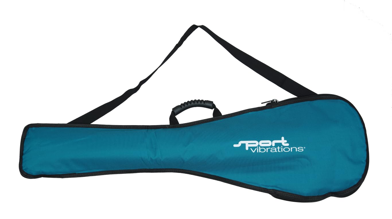 Borsa per pagaia di qualità, blu turchese, imbottita e impermeabile, per pagaie SUP da 3 e 4 pezzi, 100 x 32 cm