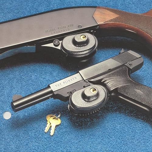 Image of RioRand Keyed Alike Trigger Lock, Adjustable Gun Safety Lock with 2 Brass Spare Keys, Compatible with Pistols, Rifles and Shotguns for Home & Range Secure Storage
