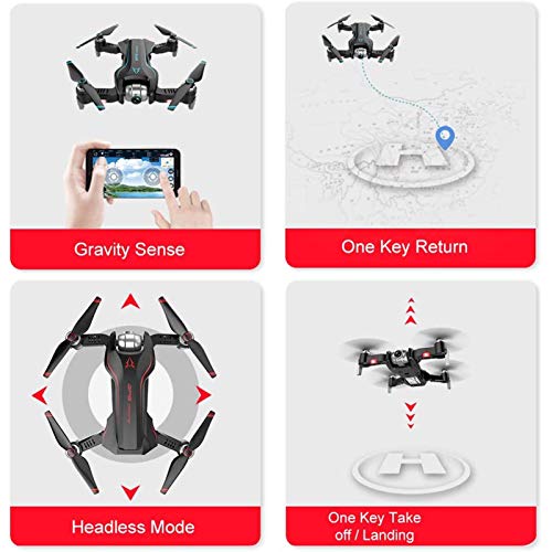 GAOFQ GPS Drohne mit Kamera, 4K HD 120 ° Weitwinkel WLAN FPV RC Drohne, Höhenhaltung, Follow Me, Headless Modus… – Bild 7