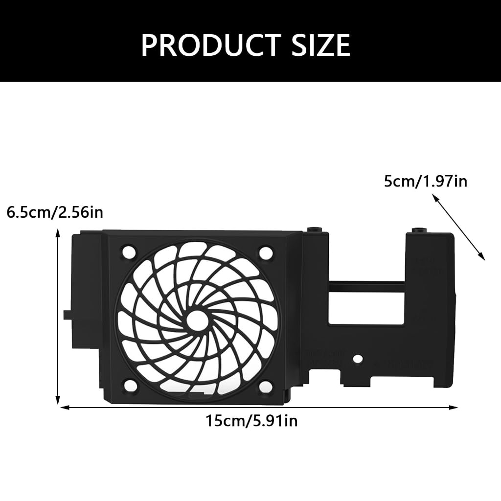 Staffa per ventola di raffreddamento silenziosa con ventola di raffreddamento, accessori di ricambio per console di gioco Fat SCPH-3XXXX SCPH-5XXXX