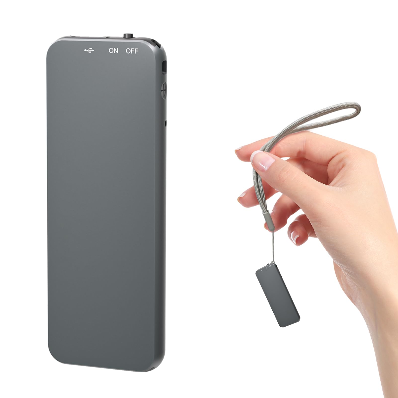 Howabo 60H Digital Voice Recorder, 64GB Etal Housing Audio Recorder With Playback, USB C Voice - View #9