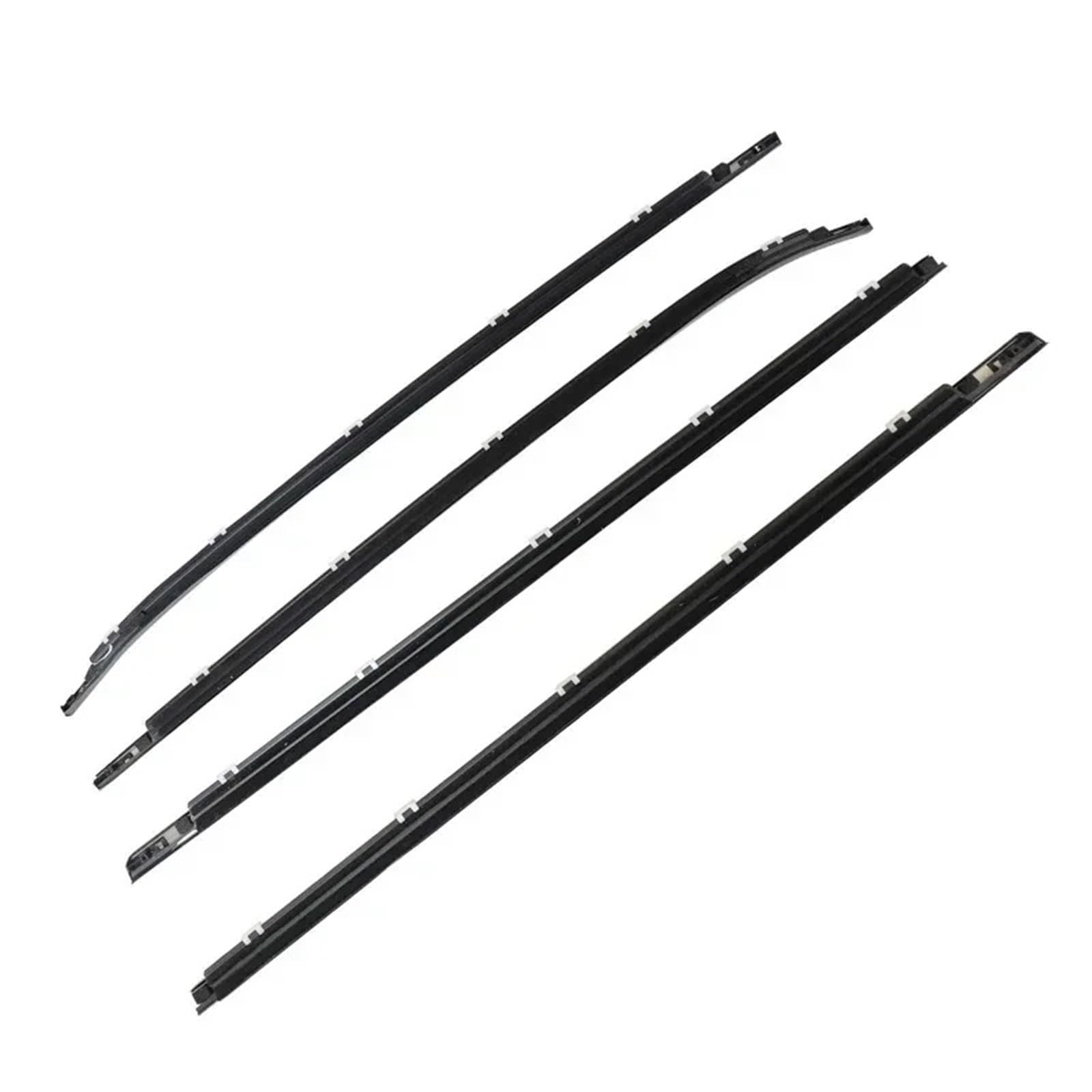 Rvify One Color Edge Trim Fit For I30 2008-2011 822102L000 4Pcs Car Outside Windows Rubber Waterproof Pressure Weatherstrip Sealing Trim