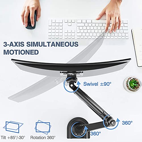 ErGear Monitor Arm 22-35 Inch Ultrawide Screens Up 26.4lbs, Ga | Shop ...