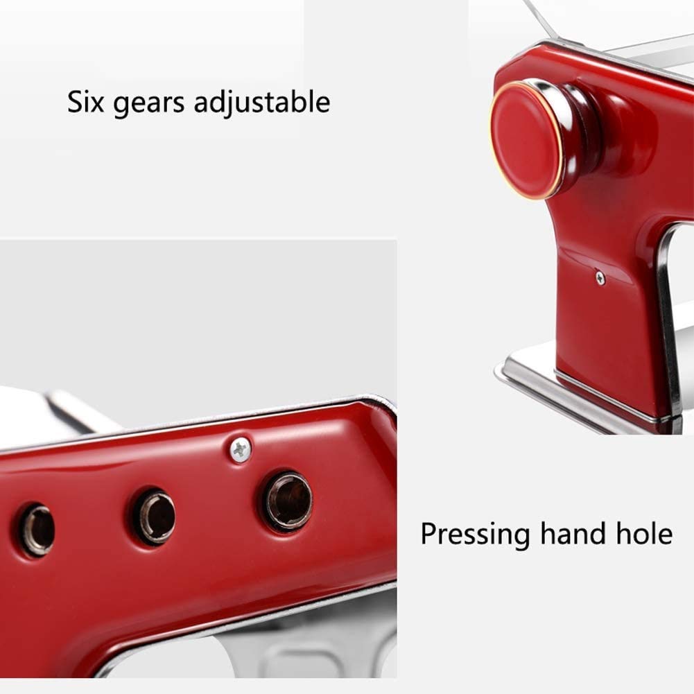 El Juego de Accesorios para Hacer Pasta se Adapta a batidoras de pie con Cortador Accesorio de Acero Inoxidable por máquina de Rodillo de Pasta Manual Engrosamiento de Engranajes Ajuste de