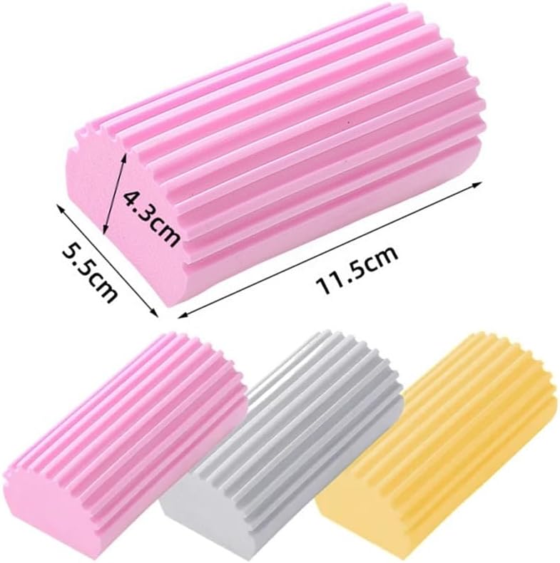 Damp Clean Duster Sponge - Effective Dusting and Cleaning Sponge for Home, Car, Kitchen, and Bathroom(10 Pieces,Grey)