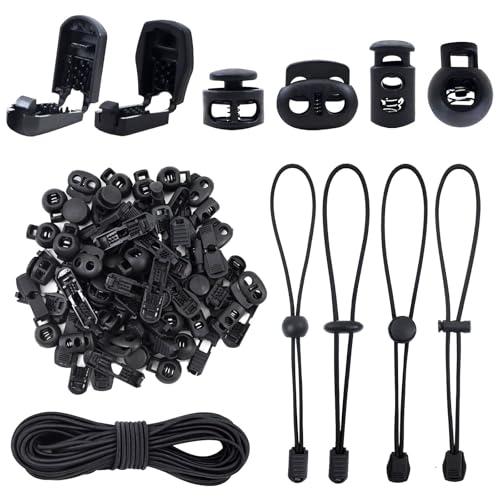 Corda Elastica - 3mm x 10m Corde Elastiche Nero con