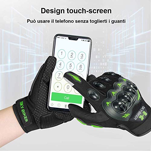 ABAABA Guanti da Moto, Guanti Moto Antiscivolo