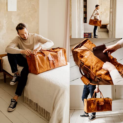 Weekender Berliner Bags Vintage New York XXL aus Leder