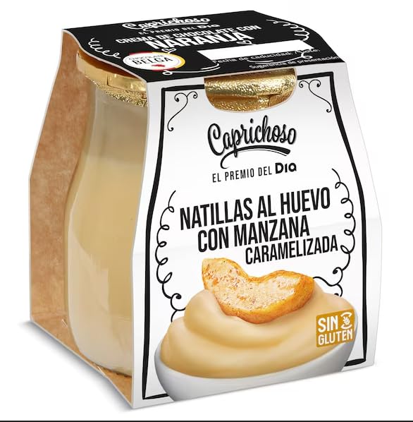 Natillas al huevo con manzana caramelizada Caprichoso...