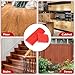 2pcs Wood Grain Texture DIY Tool Set, Rubber Brushing Roller Maker for Natural Wood Graining Pattern Knurling, Paint & Stain Embossing for All Surfaces, Wall Art Household Room Decoration Easy to Use