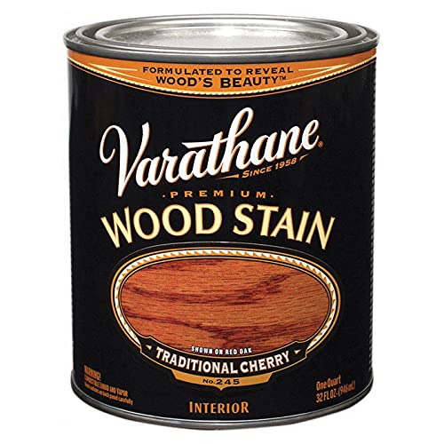 Varathane211722H Premium Wood Stain, Quart, Traditional Cherry
