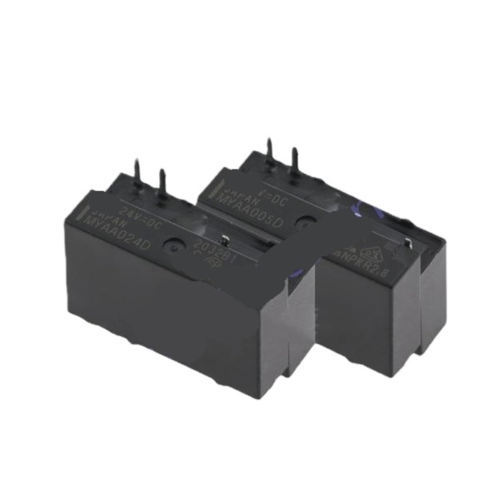 Relé A024D 24V con 4 pines y contactos abiertos de alta precisión 2