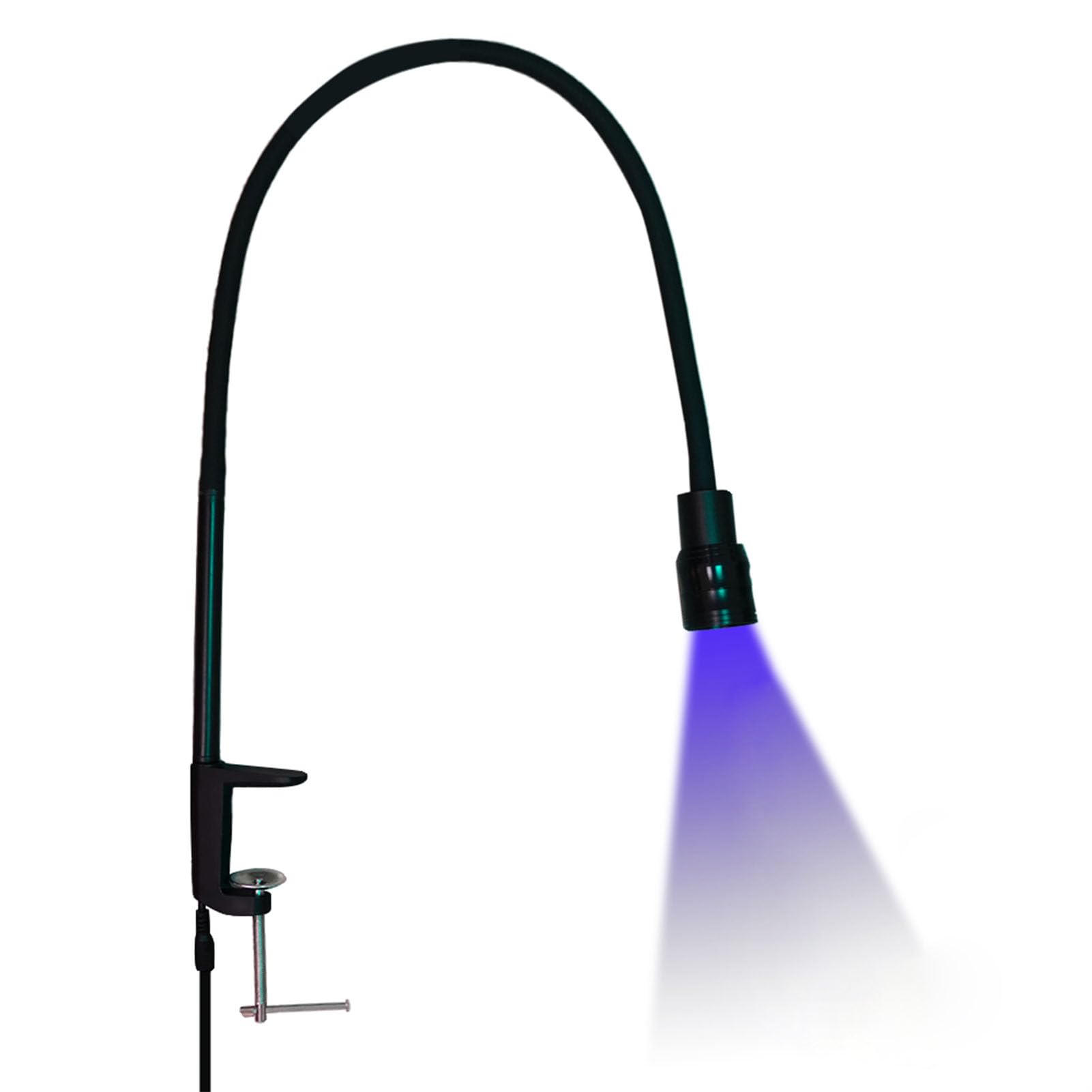 Tangxi Lampe de Polymérisation de Colle Portative, Lampe de Bureau LED UV en Alliage d'aluminium ABS pour Ongles (Prise UE 10W)