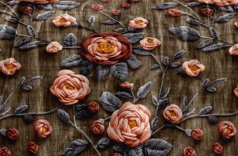 Image of DECOR2ADMIRE 300 TC Premium Printed Super King Size Cotton Bedsheet Set with 2 Pillow Covers | Ultra Soft 108 inch x 108 inch | Brown Rose