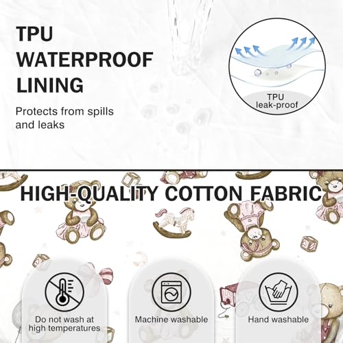 Image of Baby Lounger, Foldable Portable Waterproof Baby Nest Cover, 0-24 Months Newborn Tummy Time Training & Seating Support Pillow, Dual-Use Breathable Infant Lounger Backpack for Home & Travel (Pink Bear)