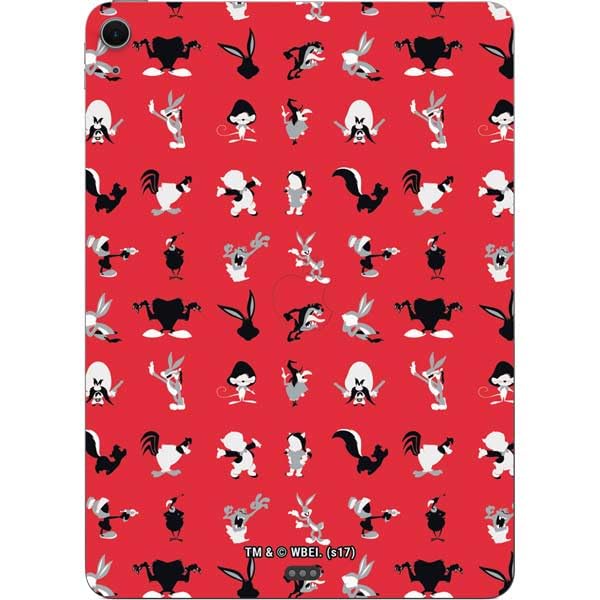 Skinit Decal Tablet Skin Compatible with iPad Air 11in (2024-2025) - Officially Licensed Looney Tunes Identity Red Pattern Design
