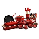 Le Creuset Cherry Red 20-piece Cookware Set