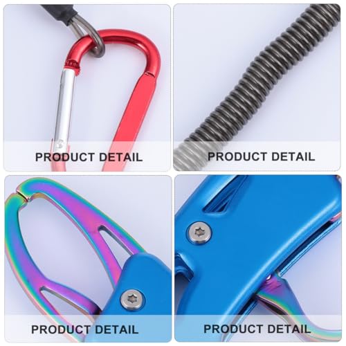 Pinzas de labios para pesca de aluminio y controlador multifuncional de peces para río 5