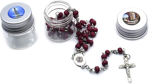 Rose Scent Rosary for Necklace Set with Storage Box Holy Supplies for Women Men Mother's Day Father's Day