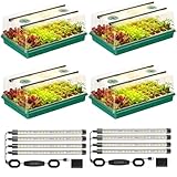 Seed Starter Trays with Grow Lights, Color Change Grow Lights for Seed Starting Kit, 3 Timming Set, Indoor...