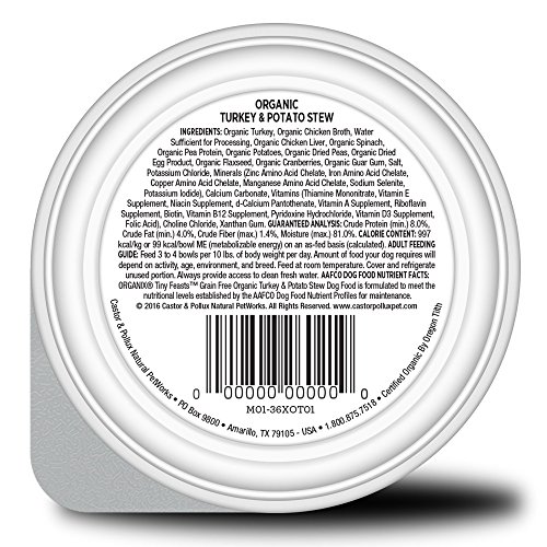 Castor & Pollux, Stew Organic Gluten Free Turkey Sweet Potato Tiny Feast Organic, 3.5 Ounce (Pack Of 12) #TOP2