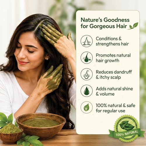 Polvo de Henna Natural para Cabello Marrón 400g miniatura 3